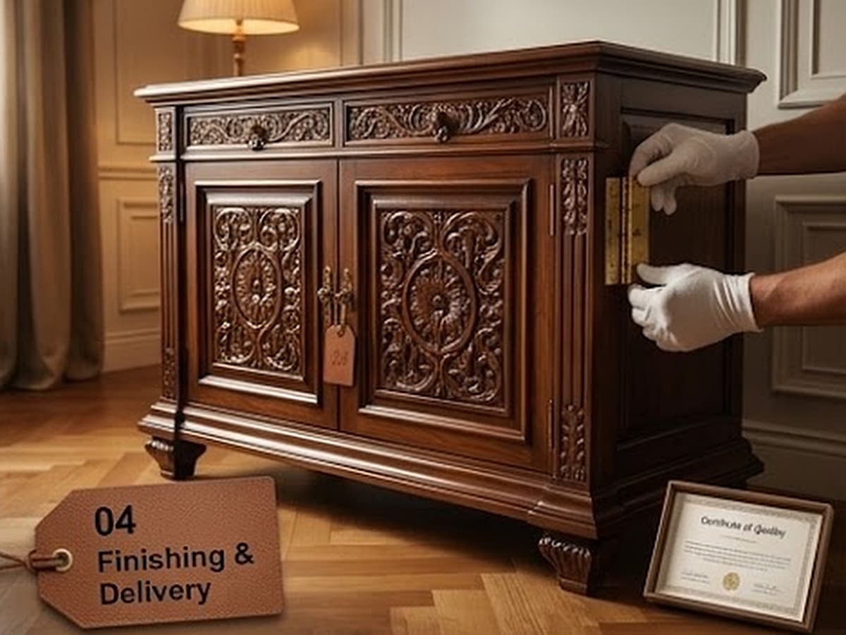 Furniture finishing and white-glove delivery