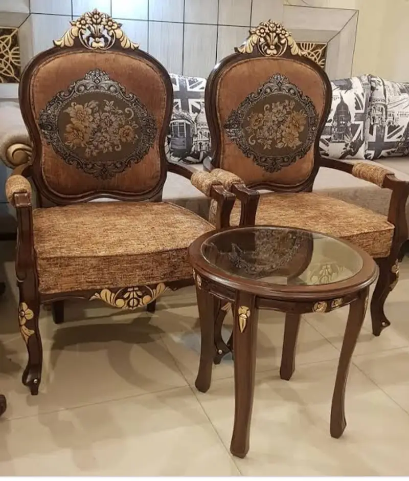 wooden chairs